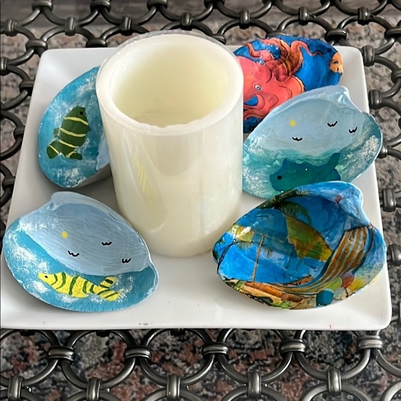 Hand Crafted Anchors Trinket Dish Shell - Picture 9 of 10